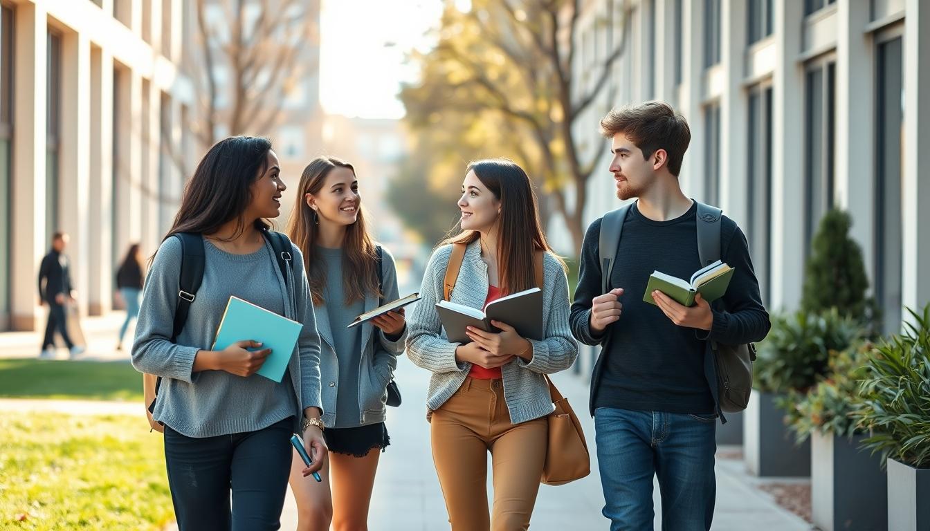 Students working in research laboratory